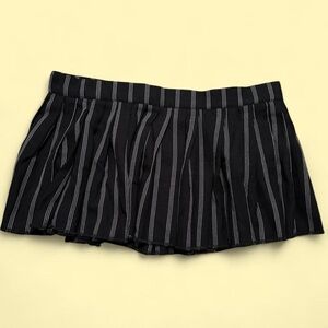 Tripp NYC Black & White Striped Mini Skirt
